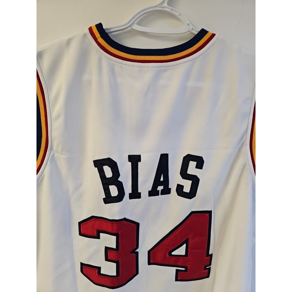 Mitchell & Ness Hardwood Classics 1985-86 Maryland #34 Len Bias Jersey Size 56 - Picture 8 of 9